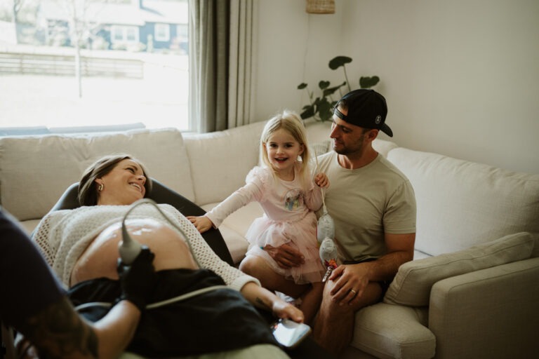 mobile ultrasound experience in Nashville with patient relaxed at home
